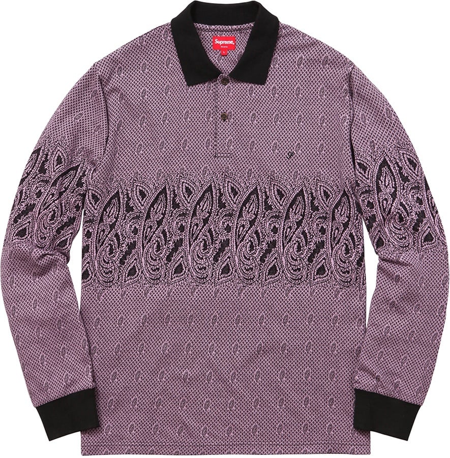 Paisley L/S Polo view 2